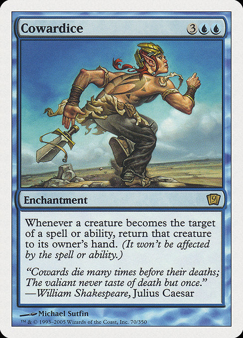 Cowardice (Foil) - 9th Edition