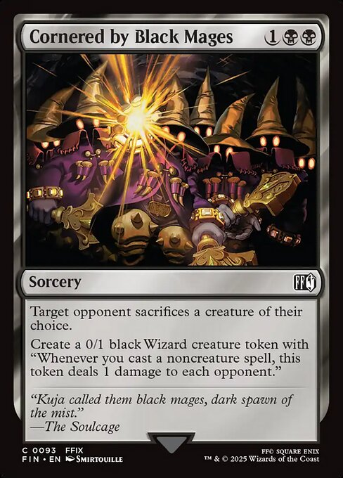 Cornered by Black Mages (Foil) - FINAL FANTASY