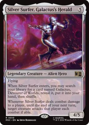 Silver Surfer, Galactus's Herald - Commander: Marvel Super Heroes