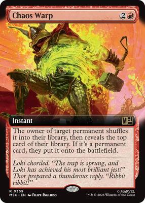 Chaos Warp (Extended Art) - Commander: Marvel Super Heroes