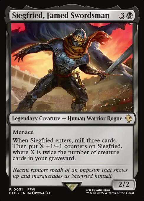 Siegfried, Famed Swordsman - Commander: FINAL FANTASY
