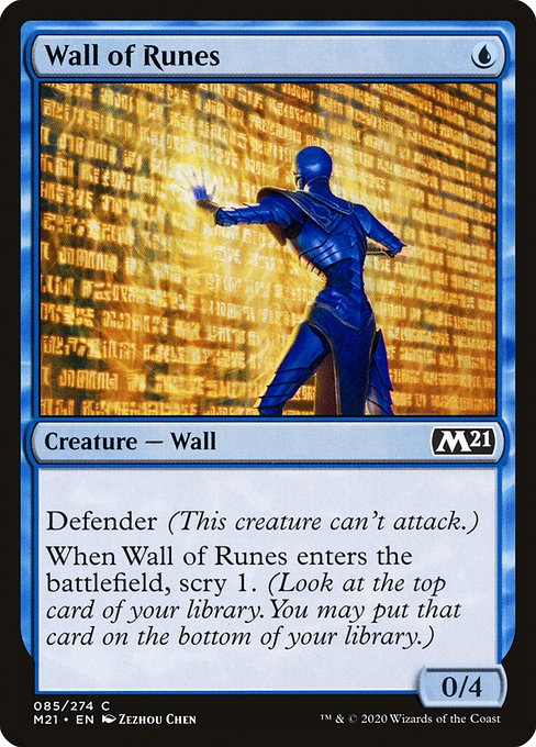Wall of Runes (Foil) - Core Set 2021