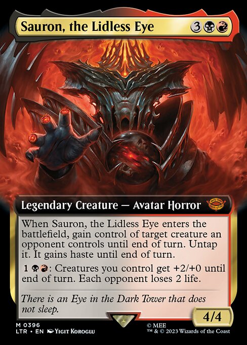 Sauron, the Lidless Eye (Extended Art) - Universes Beyond: The Lord of the Rings: Tales of Middle-earth