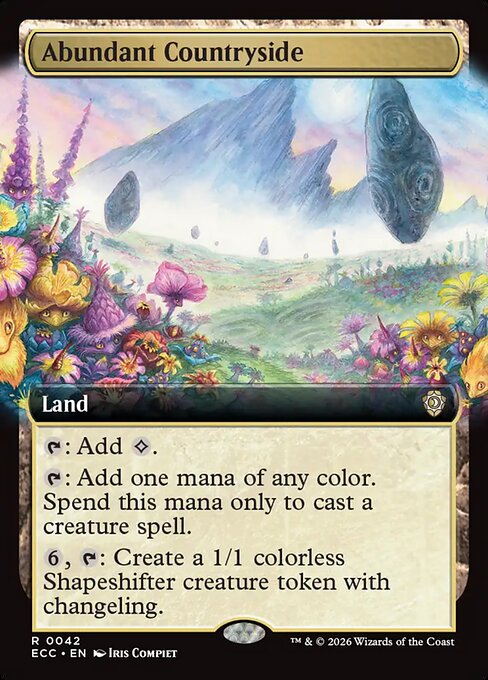 Abundant Countryside (Extended Art) - Commander: Lorwyn Eclipsed