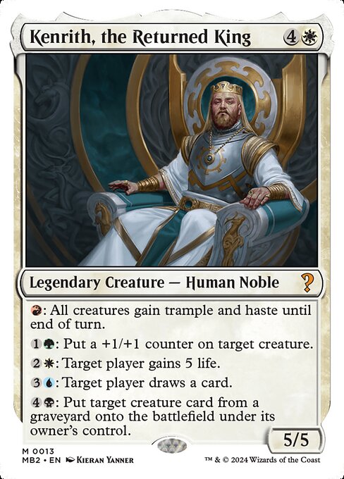 Kenrith, the Returned King (White Border) - Mystery Booster 2