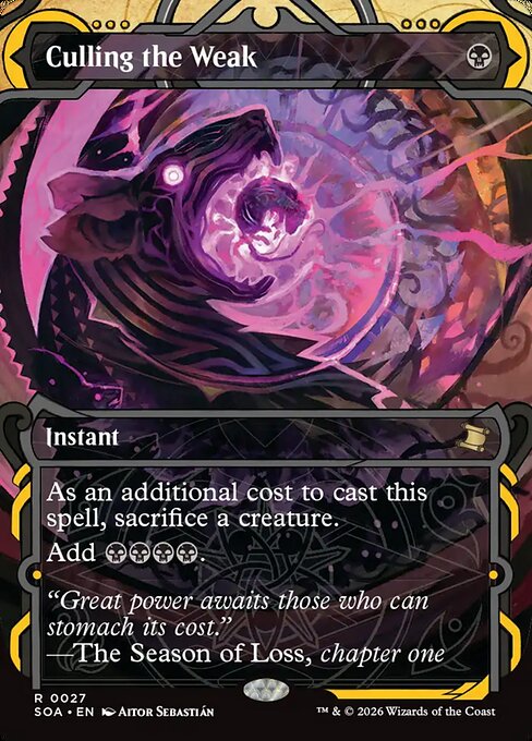 Culling the Weak (Foil) - Secrets of Strixhaven: Mystical Archive
