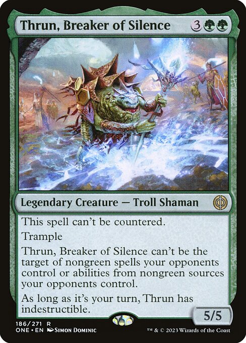 Thrun, Breaker of Silence (Borderless) (Foil) - Phyrexia: All Will Be One