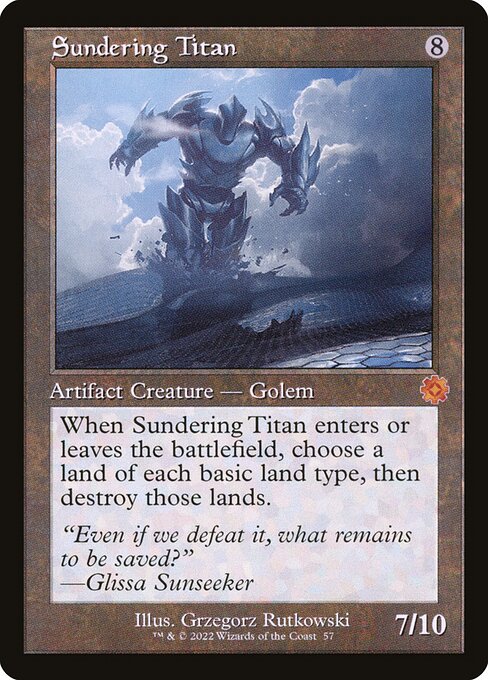 Sundering Titan - The Brothers' War: Retro Frame Artifacts