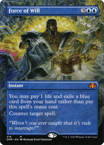 Force of Will (Borderless) - Dominaria Remastered