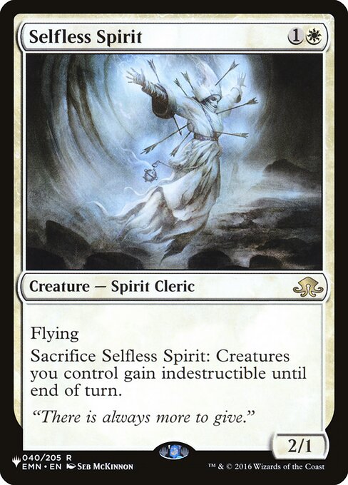 Selfless Spirit - The List Reprints