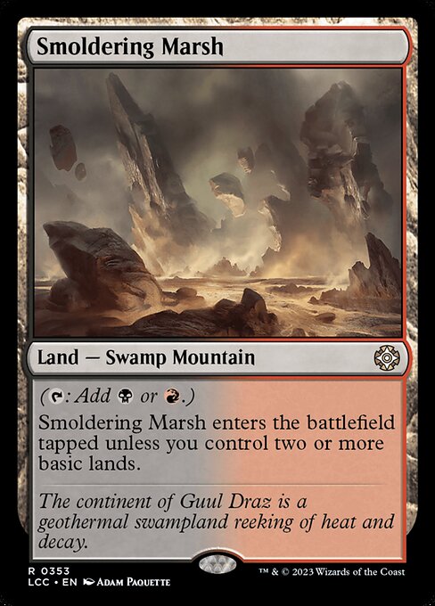 Smoldering Marsh - Commander: The Lost Caverns of Ixalan