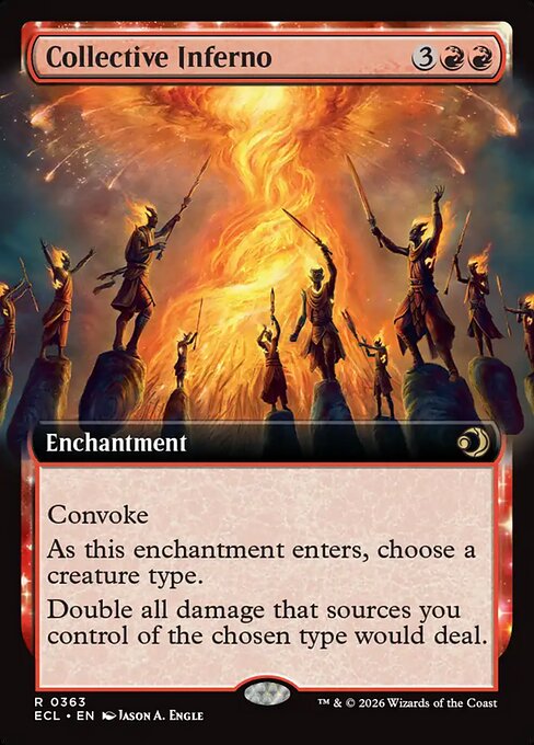 Collective Inferno (Extended Art) (Foil) - Lorwyn Eclipsed