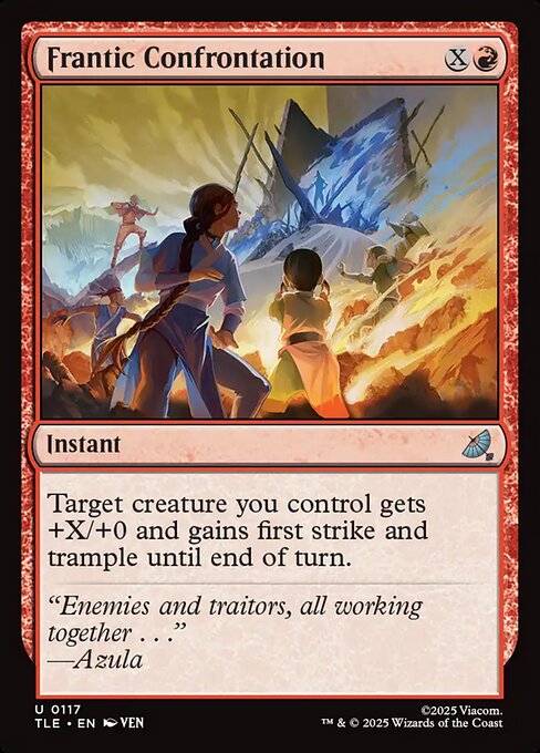 Frantic Confrontation (Foil) - Avatar: The Last Airbender: Eternal-Legal