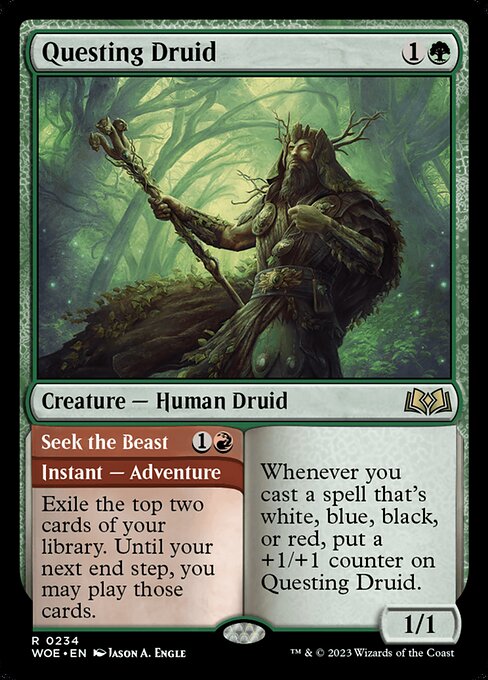 Questing Druid (Foil) - Wilds of Eldraine