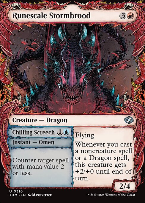 Runescale Stormbrood (Showcase) - Tarkir: Dragonstorm