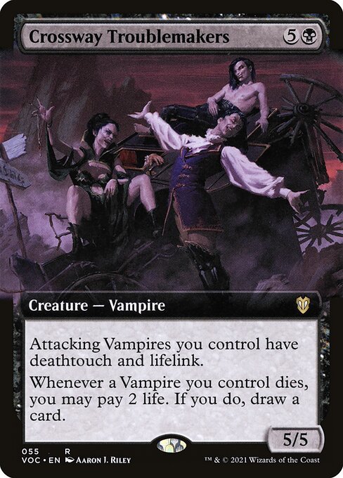Crossway Troublemakers (Extended Art) - Commander: Innistrad: Crimson Vow