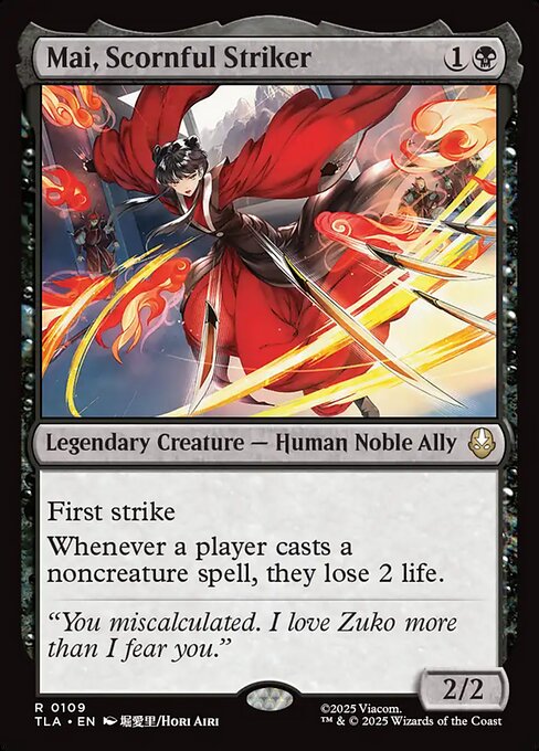 Mai, Scornful Striker - Avatar: The Last Airbender