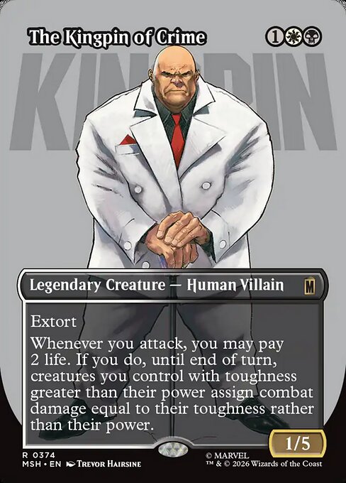 The Kingpin of Crime (Borderless) (0374) - Marvel Super Heroes
