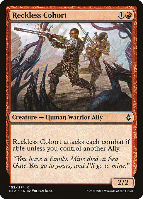 Reckless Cohort - Battle for Zendikar