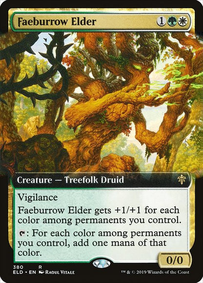 Faeburrow Elder (Extended Art) - Throne of Eldraine