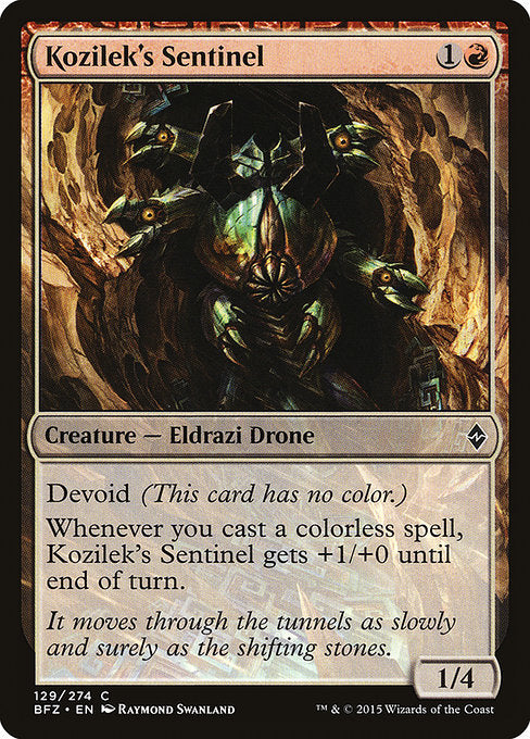 Kozilek's Sentinel - Battle for Zendikar