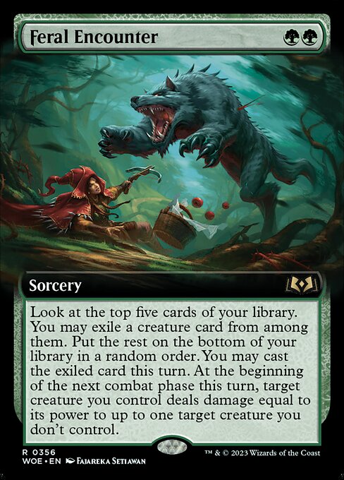 Feral Encounter (Extended Art) - Wilds of Eldraine