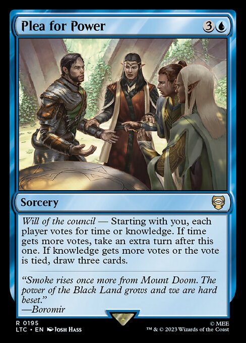 Plea for Power - Commander: The Lord of the Rings: Tales of Middle-earth