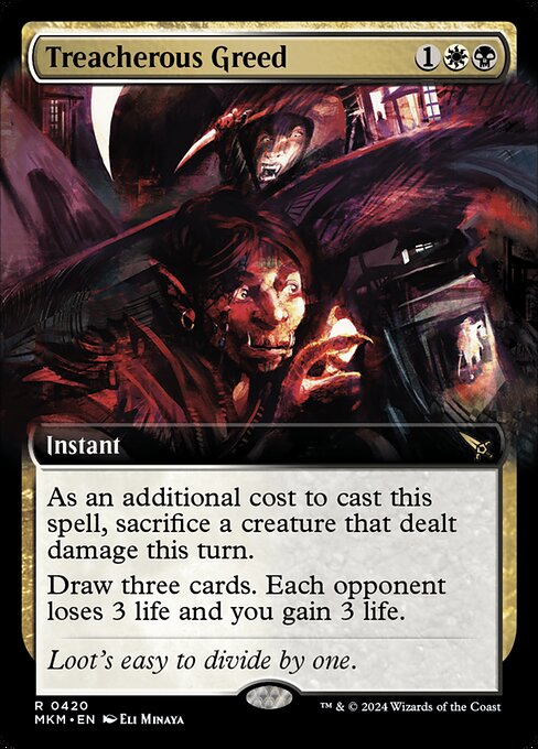 Treacherous Greed (Extended Art) - Murders at Karlov Manor