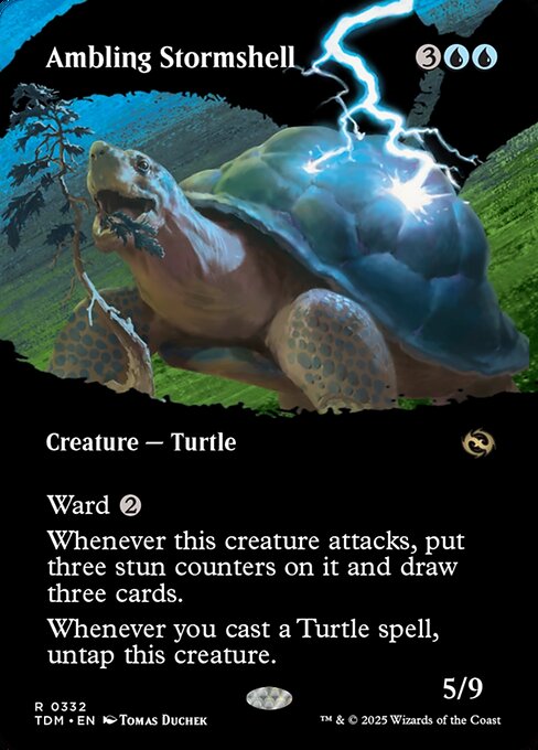 Ambling Stormshell (Borderless) - Tarkir: Dragonstorm