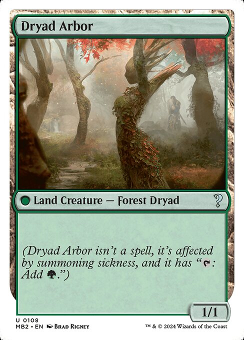 Dryad Arbor (White Border) - Mystery Booster 2