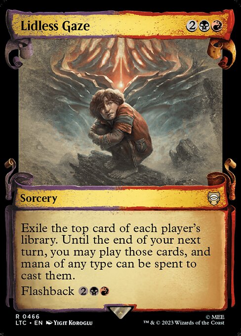 Lidless Gaze (Showcase Scrolls) - Commander: The Lord of the Rings: Tales of Middle-earth