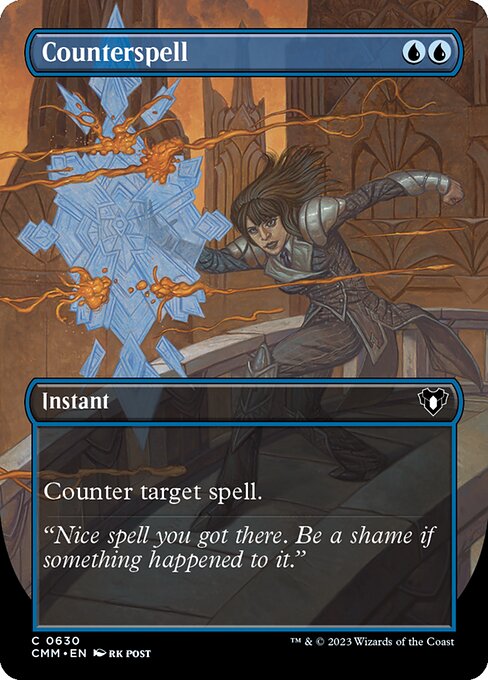 Counterspell (Borderless) - Commander Masters