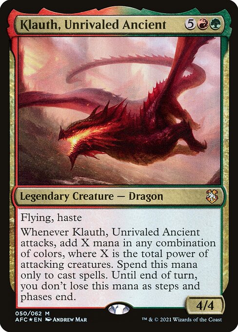 Klauth, Unrivaled Ancient (Foil) - Commander: Adventures in the Forgotten Realms