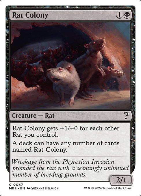 Rat Colony (White Border) - Mystery Booster 2