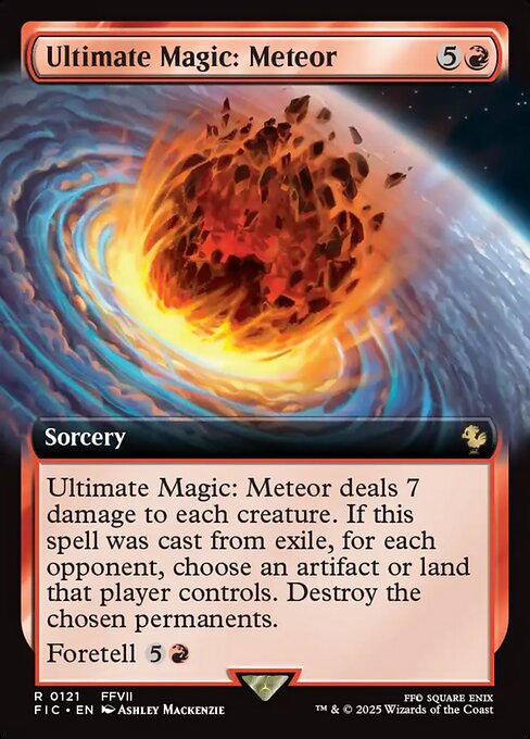 Ultimate Magic: Meteor (Extended Art) (Foil) - Commander: FINAL FANTASY