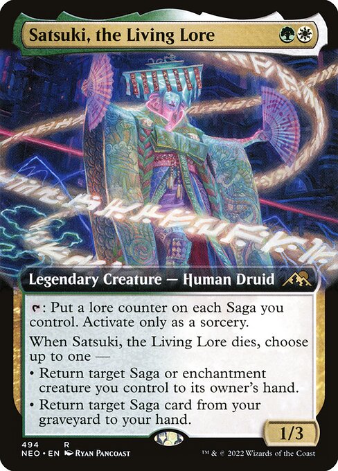 Satsuki, the Living Lore (Extended Art) - Kamigawa: Neon Dynasty