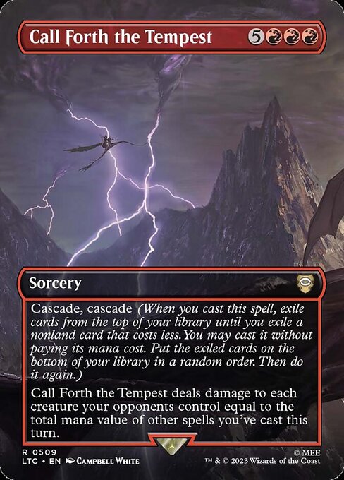 Call Forth the Tempest (Borderless) (Foil) - Commander: The Lord of the Rings: Tales of Middle-earth