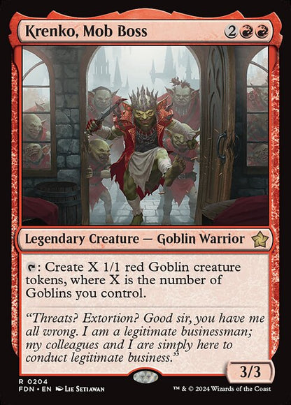 Krenko, Mob Boss (Foil) - Foundations