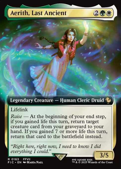Aerith, Last Ancient (Extended Art) - Commander: FINAL FANTASY