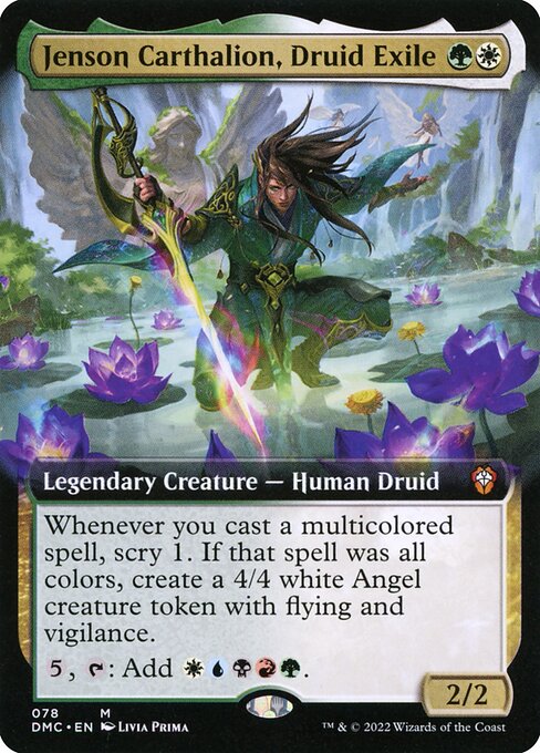 Jenson Carthalion, Druid Exile (Extended Art) - Commander: Dominaria United