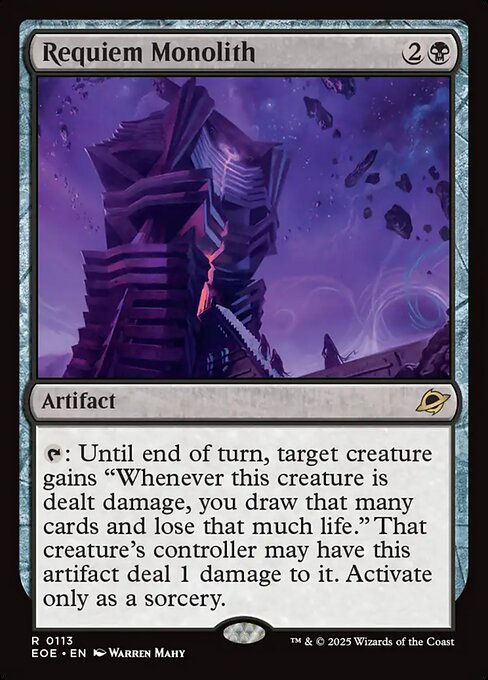 Requiem Monolith (Foil) - Edge of Eternities