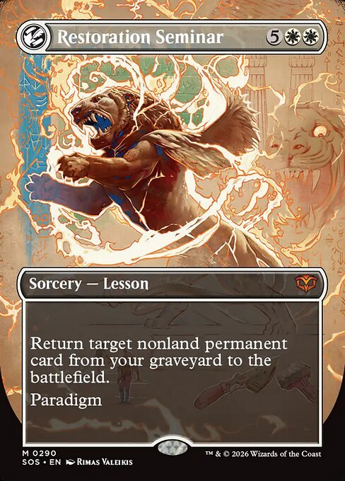 Restoration Seminar (Borderless) - Secrets of Strixhaven
