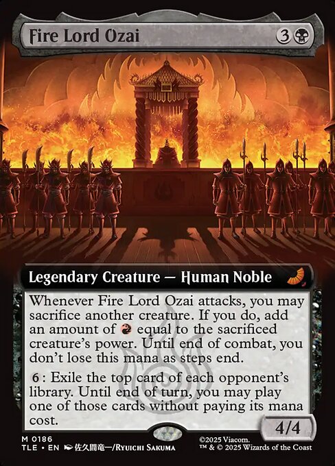 Fire Lord Ozai (Extended Art) (Foil) - Avatar: The Last Airbender: Eternal-Legal