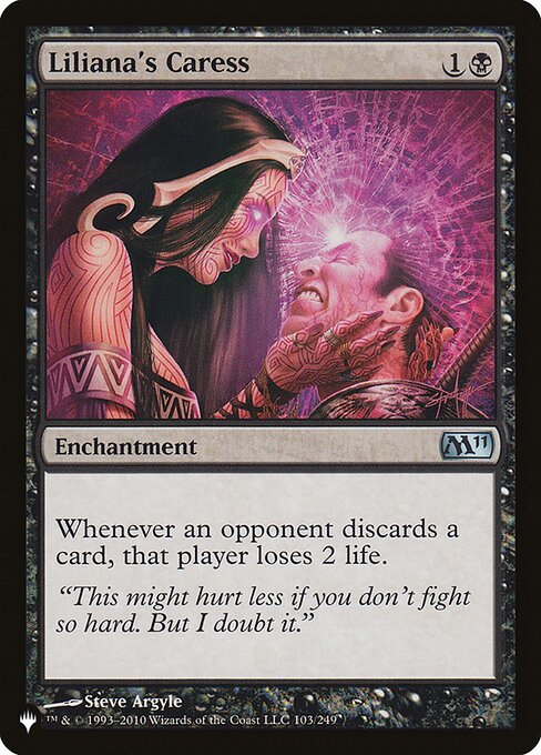 Liliana's Caress - The List Reprints