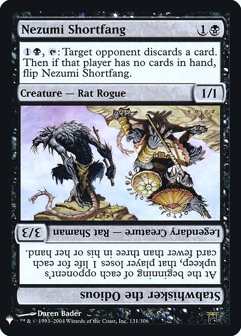 Nezumi Shortfang // Stabwhisker the Odious - The List Reprints