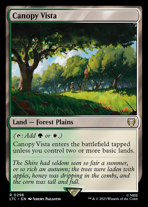 Canopy Vista - Commander: The Lord of the Rings: Tales of Middle-earth