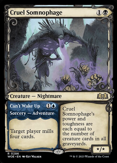 Cruel Somnophage (Showcase) (Foil) - Wilds of Eldraine