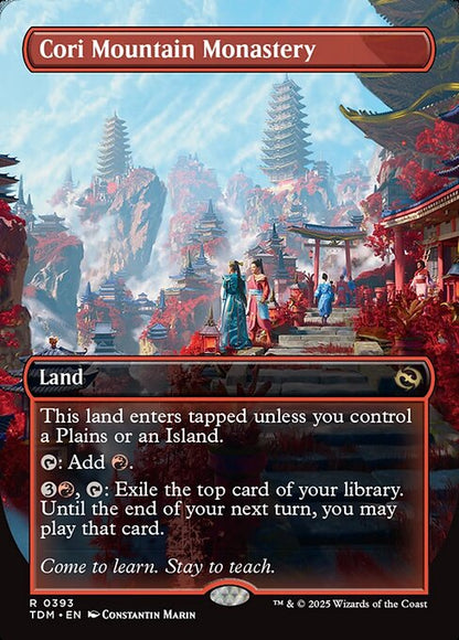 Cori Mountain Monastery (Borderless) - Tarkir: Dragonstorm