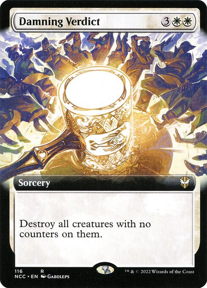 Damning Verdict (Extended Art) - Commander: Streets of New Capenna