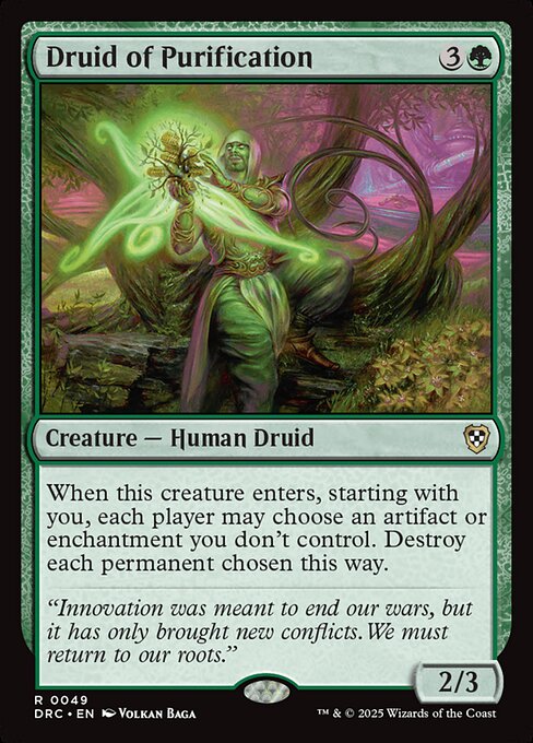 Druid of Purification - Commander: Aetherdrift